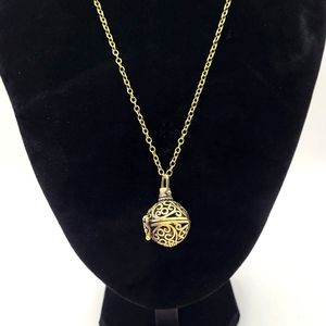 🍥Handmade Swirl Cage Charm Necklace